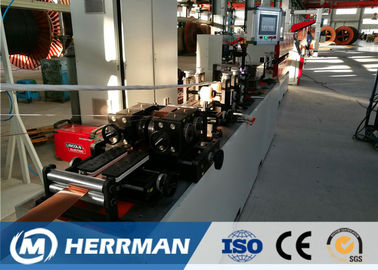 Argon Arc Welding Pipe And Corrugation Cable Production Line For Fire Retardant Cable
