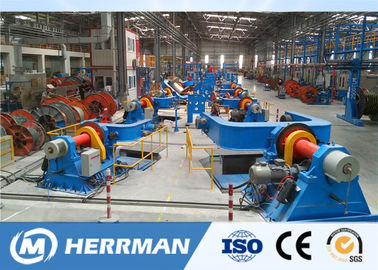 Cable Drum Twisting Lay Up Machine With Armouring And Taping Horizontal